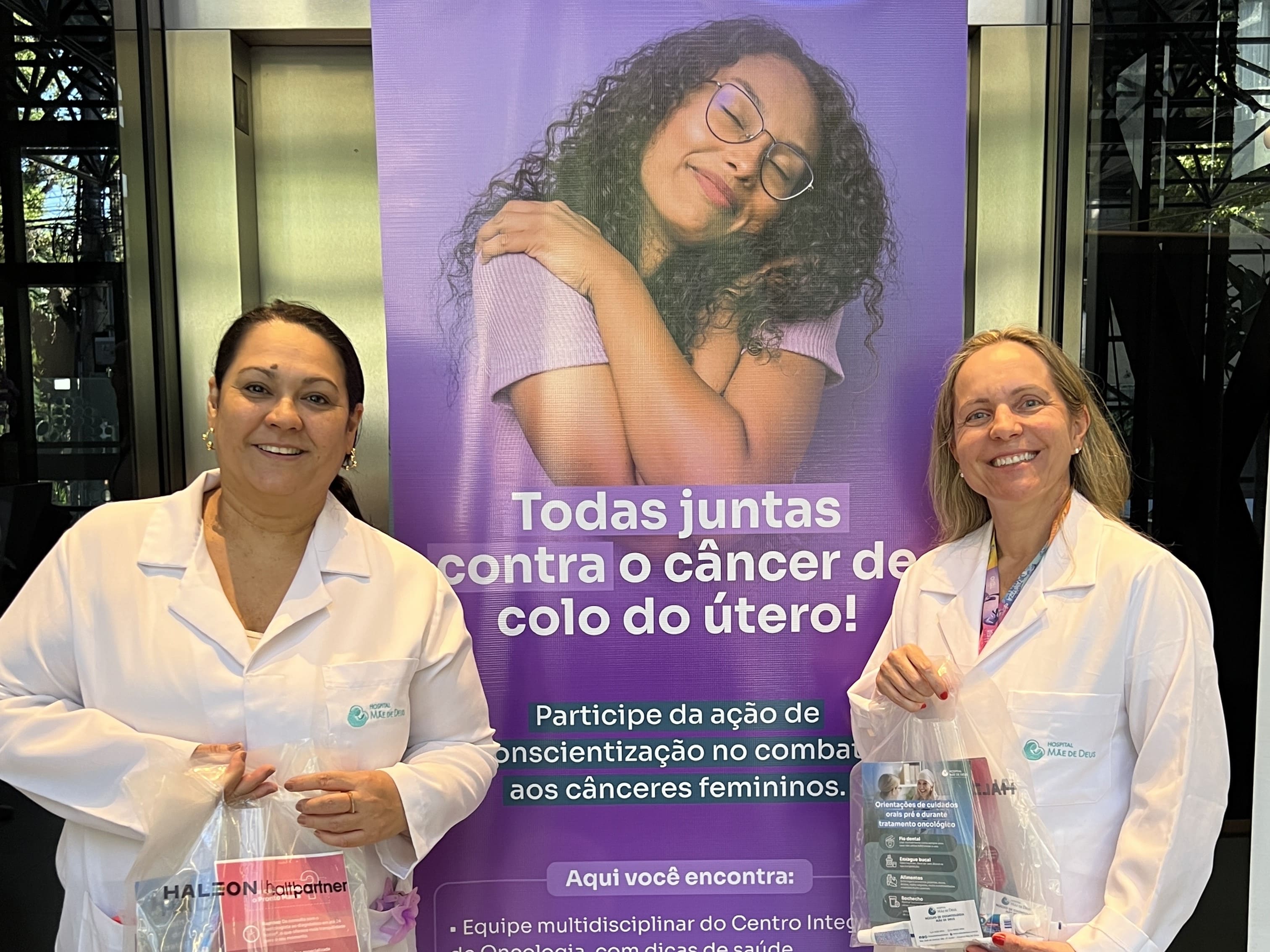 Todas juntas contra o câncer do colo do útero! 